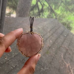 Heart crystal necklace